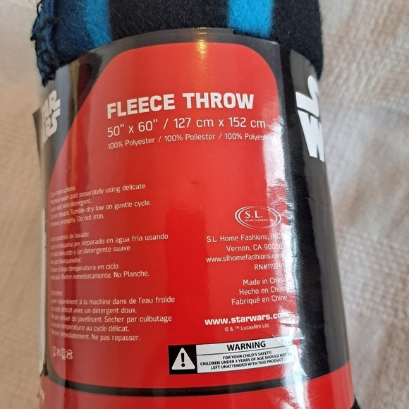 Star Wars Good Over Evil 50 x 60 fleece throw, New - Picture 4 of 4